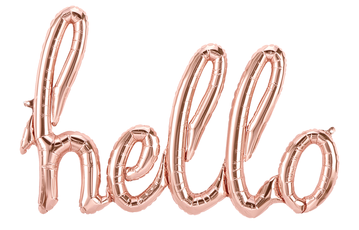 Letrero globo hello rose gold