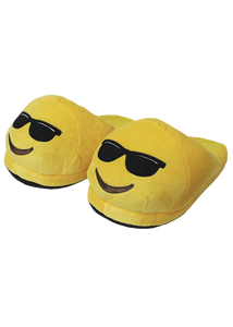 Pantuflas emoji con lentes