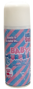 Serpentina en spray gender reveal