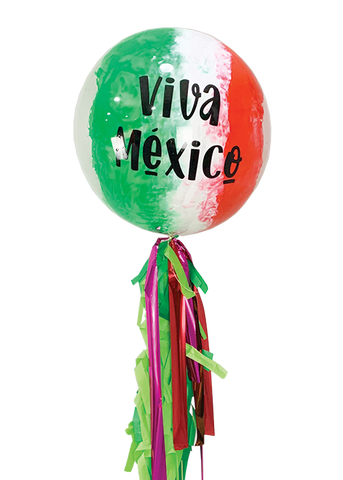 Burbuja Viva México franjas verticales