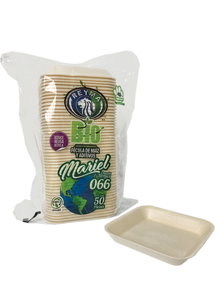 Charola termica biodegradable pastelera 066